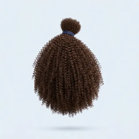 A lock of coily, afro-textured hair