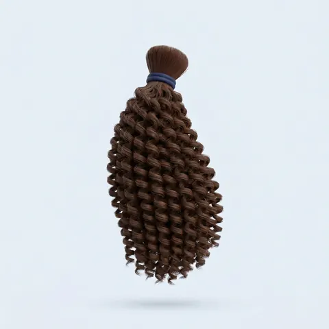 A lock of curly hair