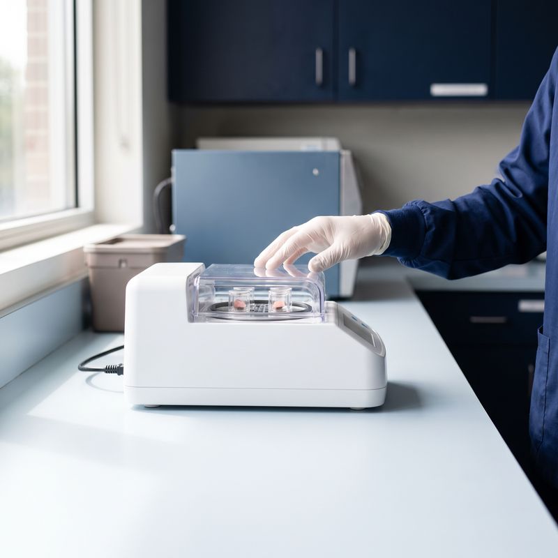 Scalp tissue sample processed for a stem cell hair treatment