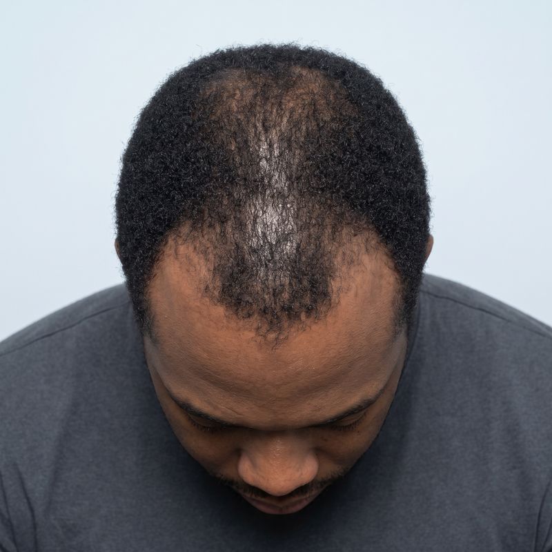 Receding hairline