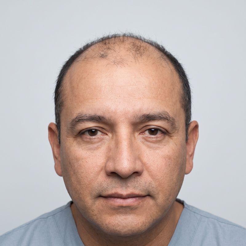 Receding hairline