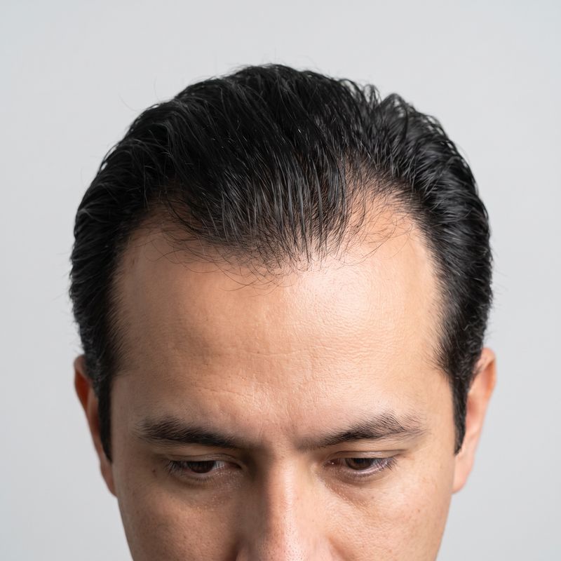 Receding hairline