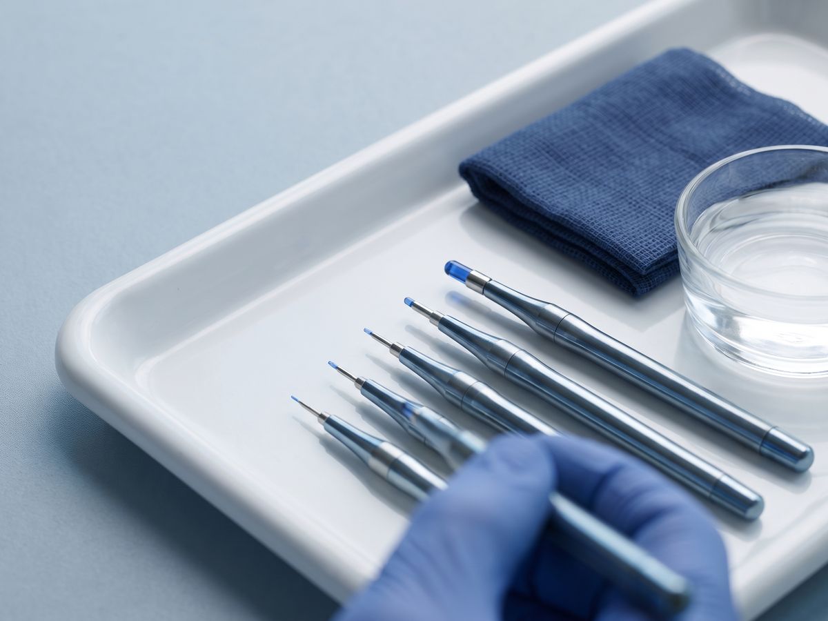 Sapphire blade used for hair transplant channels