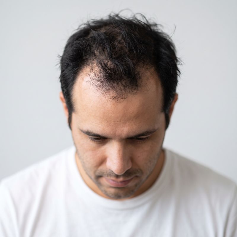 Receding hairline